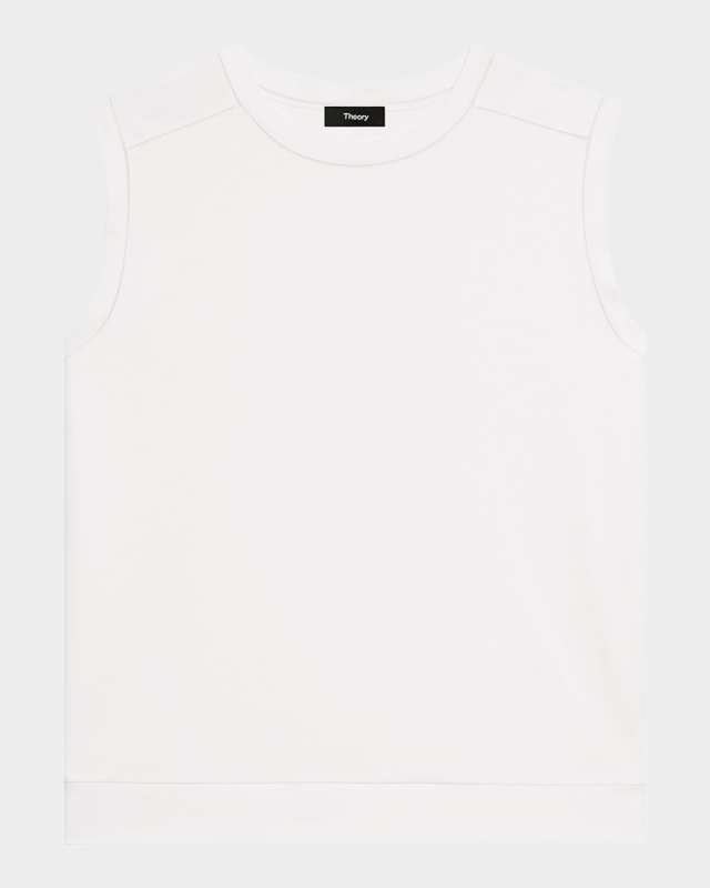 Open-Trim Sleeveless Top
